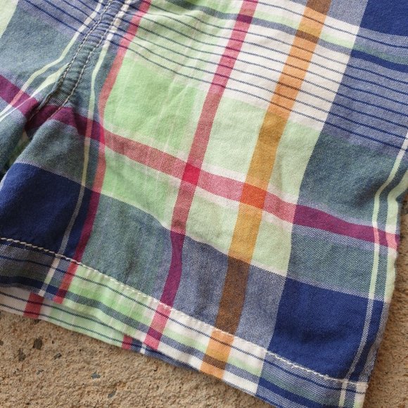 ralph lauren Baby Boy's 9 Months Bright Check Tartan plaid Classic Cotton Shorts - Picture 5 of 13
